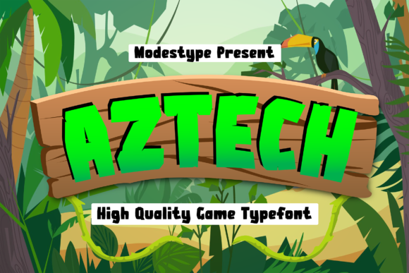 Aztech: A Display Font for Strategic Creativity and Brand Expression