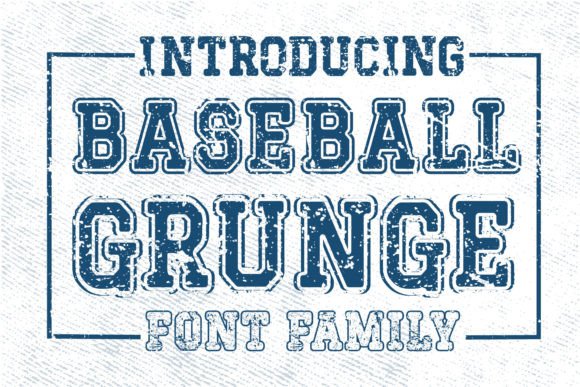 Baseball Grunge: The Bold, Retro Font for Modern Creativity