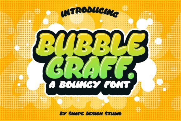 Bubble Graff: A Playful and Authentic Display Font for Creative Projects