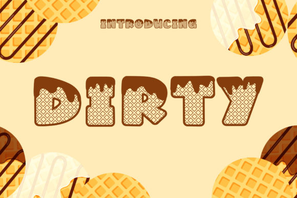 Dirty: A Bold Display Font for Creative Projects