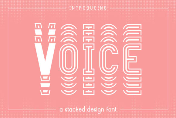 Exploring the Unique Aesthetic of Voice: An Overlapping Display Font for Creative Projects