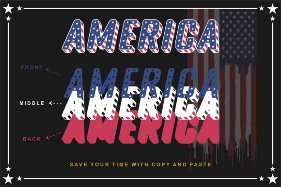 Freedom Usa Font: A Patriotic Display for Creative Projects