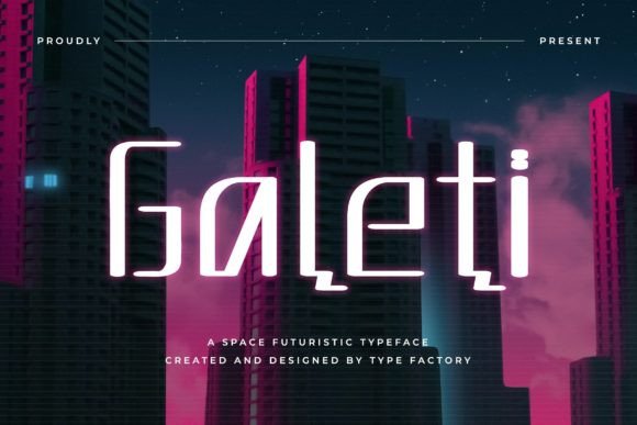 Galeti: A Futuristic Font for Space Adventures