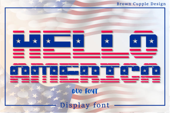 Hello America: A Bold Display Font for Creative and Professional Use