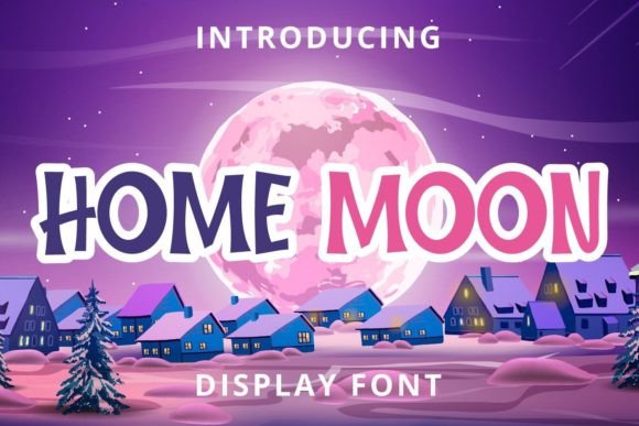Home Moon: A Versatile Display Font for Creative Workflows
