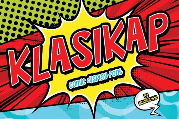 Klasikap: A Bold Comic Display Font with Retro Flair