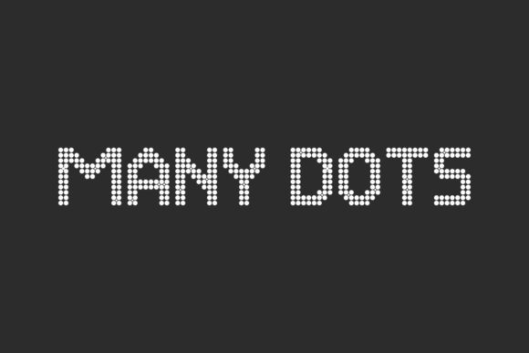 Many Dots: A Cool Display Font That Can Elevate Your Creative Projects