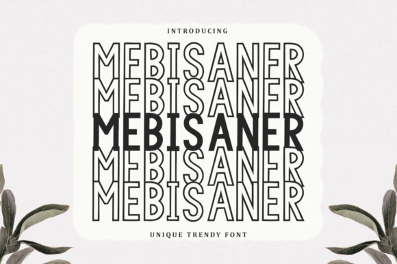 Mebisaner: A Stacked Font for Creative Designers