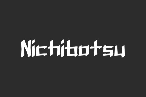 Nichibotsu: A Bold Japanese Display Font for Modern Creatives