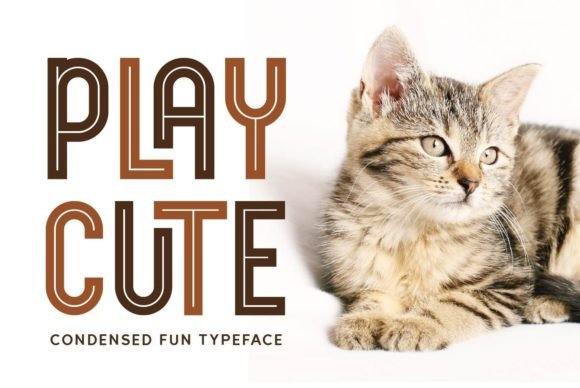 Playcute: The Fun and Cool Display Font That Elevates Your Design Projects