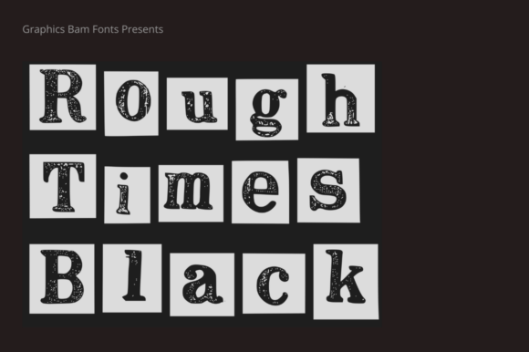 Rough Times Black: A Bold Display Font for Impactful Designs