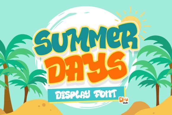 Summer Days: A Vibrant Display Font for Seasonal Designs