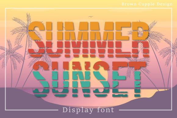 Summer Sunset: A Versatile Display Font with Retro Charm