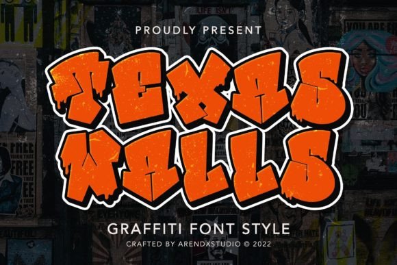 Texas Walls: A Bold Display Font for Creative Expression
