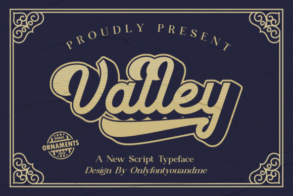 Valley: A Timeless Display Font for Modern Design
